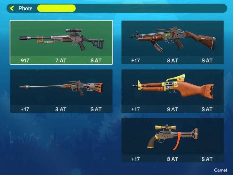 Diverse weapon arsenal in Fish Frenzy Frenzy Fish Frenzy Frenzy Weapon Selection